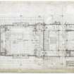 Council Chamber Block - First floor plan, second stage
Signed "Carr & Howard, Architects, 14 Lynedoch Place, Edinburgh. Drawing No.342. Sept '53."

