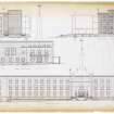 North and East elevations
Signed "Carr & Howard, Architects, 110 Old Brompton Road, SW7. Drawing No.10. Jan 1950"