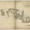 Cockburn Street -Plan of tenements before the cutting of Cockburn Street
Signed "J Dick Peddie"  u.d. (c.1850)