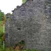 S end of the lean-to building at the rear of Kiln B. Scale 2 metres. (Colin Martin)