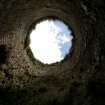 Kiln 2, looking upwards towards the top opening from the pot floor. (Colin Martin)