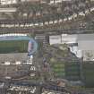 Oblique aerial view of the Scotstoun Leisure Centre, looking to the NE.