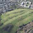 Oblique aerial view of the Prestonfield Golf Course and World War One trench system, looking WSW.
