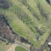 Oblique aerial view of the Prestonfield Golf Course and World War One trench system, looking S.