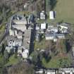 Oblique aerial view of Queen Victoria School, looking N.