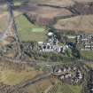 Oblique aerial view of Queen Victoria School, looking NE.