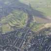 General oblique aerial view of the King's Park, the King's Knot, the golf course, the farmstead and the disused race course, looking W.