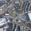Oblique aerial view of Craigs Roundabout, Stirling, looking ESE.