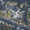 Oblique aerial view of the Viewforth Local Government Offices, Stirling, during demolition, looking ENE.