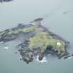 General oblique aerial view of Fidra island, looking S.