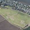 Oblique aerial view of Wormit Hill Inner Landward Defences, looking WNW.