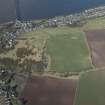 Oblique aerial view of Wormit Hill Inner Landward Defences, looking N.