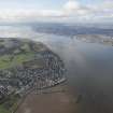 General oblique aerial view of Tayport and the Tay, looking WNW.