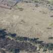 Oblique aerial view of the training trenches on the Barry Buddon Military Training Area, looking NNW.