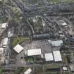 Oblique aerial view of Camperdown Works, looking S.