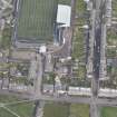 Oblique aerial view of Montrose Drill Hall, looking E.