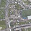 Oblique aerial view of Montrose Drill Hall, looking NNE.
