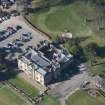 Oblique aerial view of Ratho Park Country House, looking to the ENE.