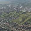 Oblique aerial view of Falkirk Tryst Golf Course, looking to the WSW.
