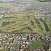 Oblique aerial view of Falkirk Tryst Golf Course, looking to the ENE.
