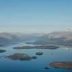 Oblique aerial view of Loch Lomond, looking N.