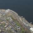 Oblique aerial view of Gourock station and pier, looking to the NNE.