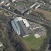 Oblique aerial view of of Tollcross Leisure Centre, looking to the NW.