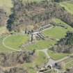 Oblique aerial view of Linn Park Crematorium, looking NE.