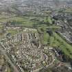 Oblique aerial view of Whitecraigs Golf Course, looking E.