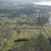 Oblique aerial view of Dundonald Links Golf Course, Kilmarnock Barassie Golf Course and Western Gailes Golf Course, looking S.