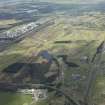Oblique aerial view of Dundonald Links Golf Course, Kilmarnock Barassie Golf Course and Western Gailes Golf Course, looking SSE.
