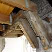 Historic timber lintel over windows F025, looking south, west gable