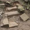 Detail of carved stone step