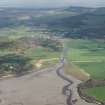 General oblique aerial view along the Fleet Canal to Gatehouse of Fleet, looking NE.