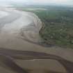 General oblique aerial view of Eastriggs and Solway Firth, looking NW.