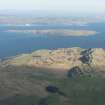 General oblique aerial view of Little Cumbrae Island with Glen Callum in the foreground, looking to the ESE.