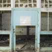 Interior. Ground Floor.  Dispatch and Office Area. Detail of doorway.