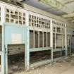 Interior. Ground Floor. Dispatch and Office Area. Detail of wooden framework.