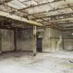 Interior. Basement level, former one storey east wing of 1911 build, former refrigeration plant room from south west