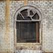 Interior. Detail of arched window.