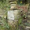 Detail of stone adjacent to the former Manager's House.