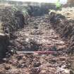 Trench section running NW-SE (SW line) (in field to north of Scheduled Monument) for watching brief at Barburgh Mill Quarry Extension