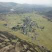 Oblique aerial view of Leadhills, looking S.