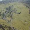 Oblique aerial view of Leadhills, looking S.