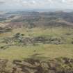 Oblique aerial view of Leadhills and Leadhills Golf Course, looking E.