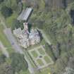 Oblique aerial view of Auchen Castle Country House, looking NNW.