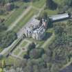 Oblique aerial view of Auchen Castle Country House, looking WNW.