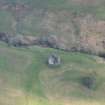 Oblique aerial view of Frenchland Tower House, looking ENE.