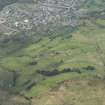 Oblique aerial view of Langholm Golf Course, looking W.