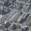 Oblique aerial view of Loreburn Hall Drill Hall, looking NW.